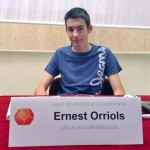 Ernest Orriols Ernest Orriols a la presentació del seu treball al cicle Joves Investigadors organitzat pel GRC