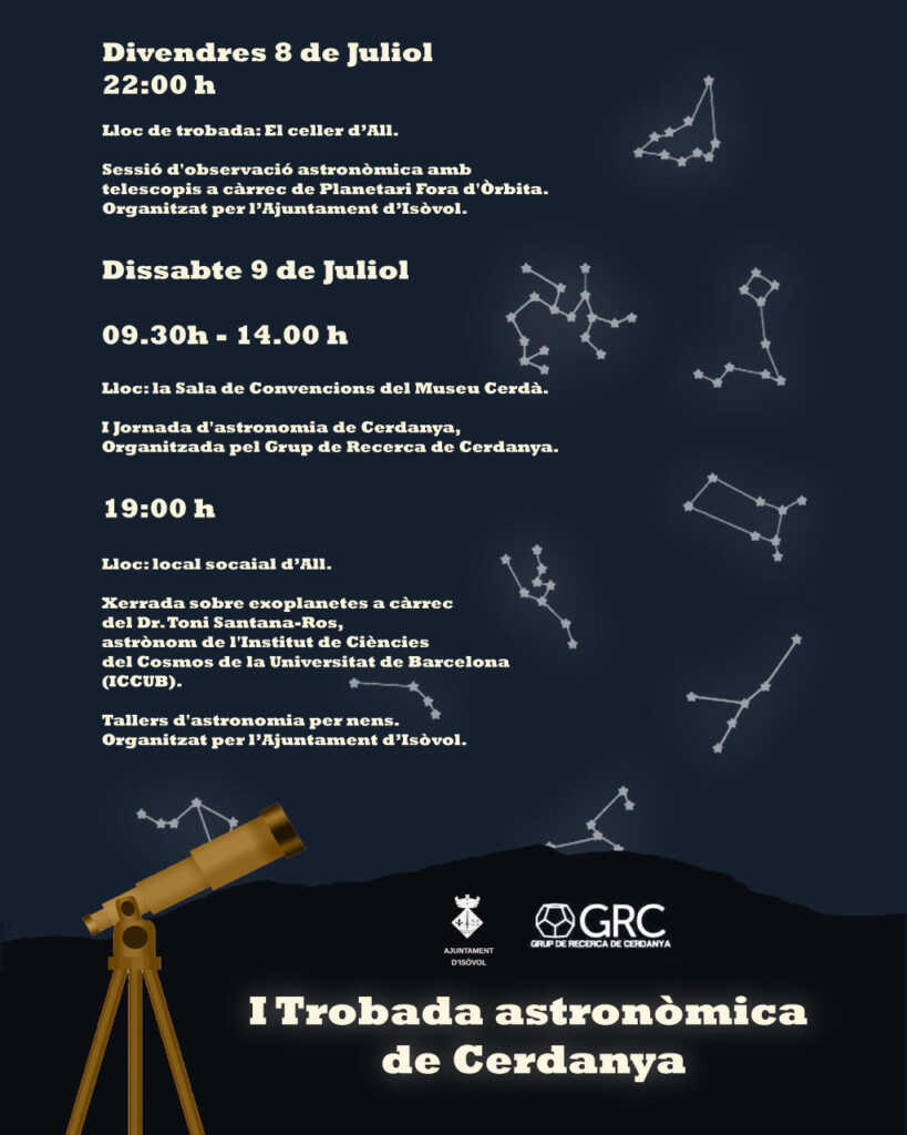 Cartell astronomia Isòvol