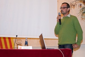 Xavier Mangado, ponent, en un moment de la conferència
