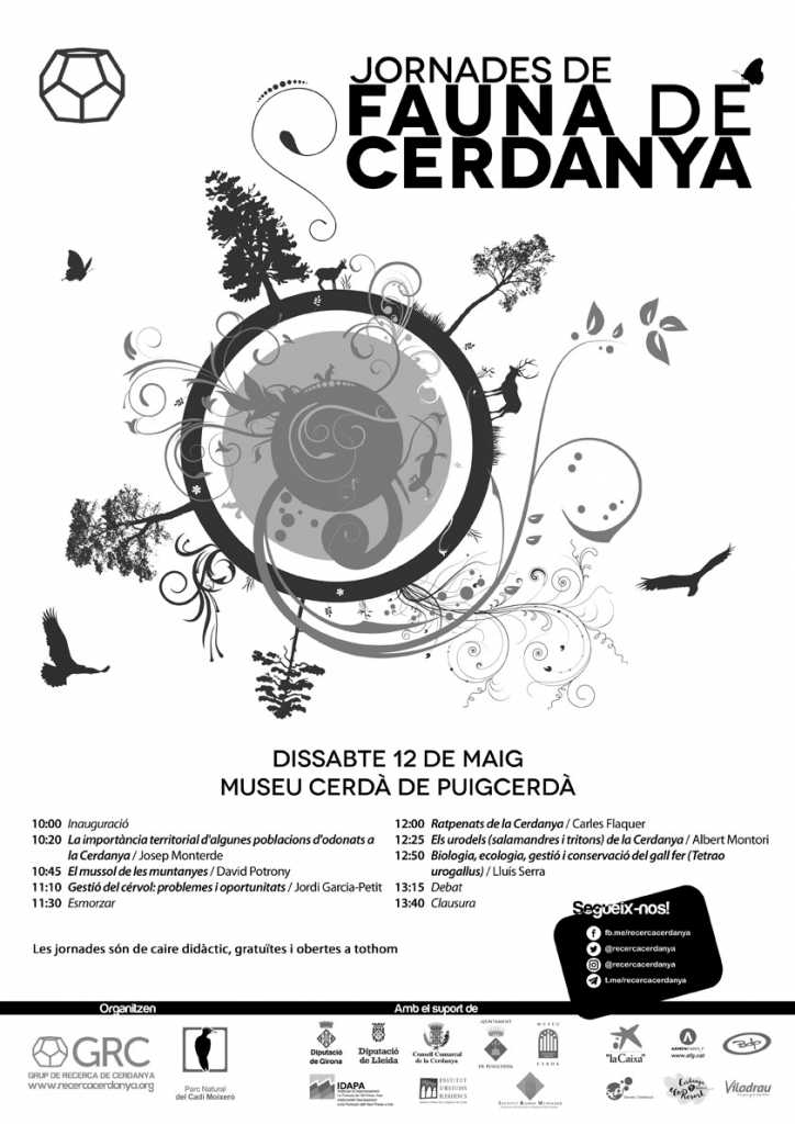 Cartell I Jornades de Fauna de Cerdanya 2018