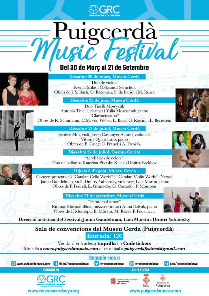 Programa Puigcerdà Music Festival 2024